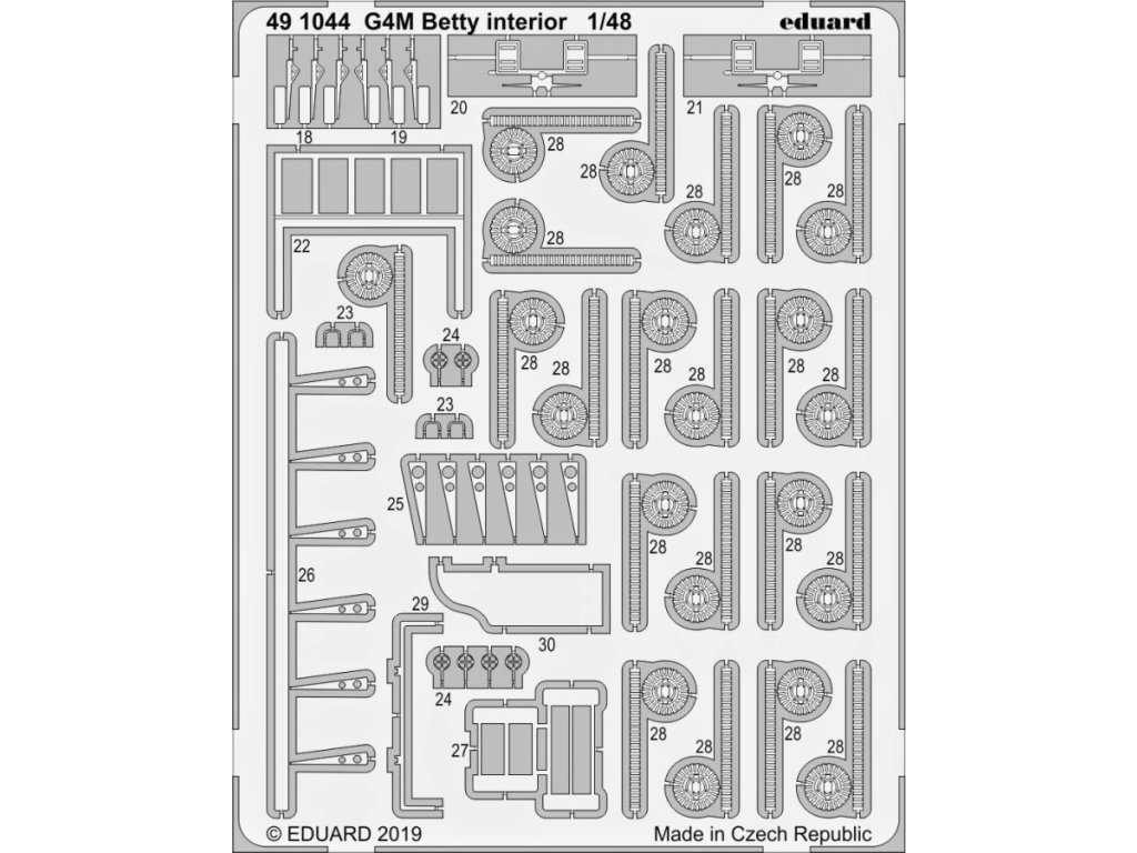 1/48 G4M Betty interior for TAMIYA kit