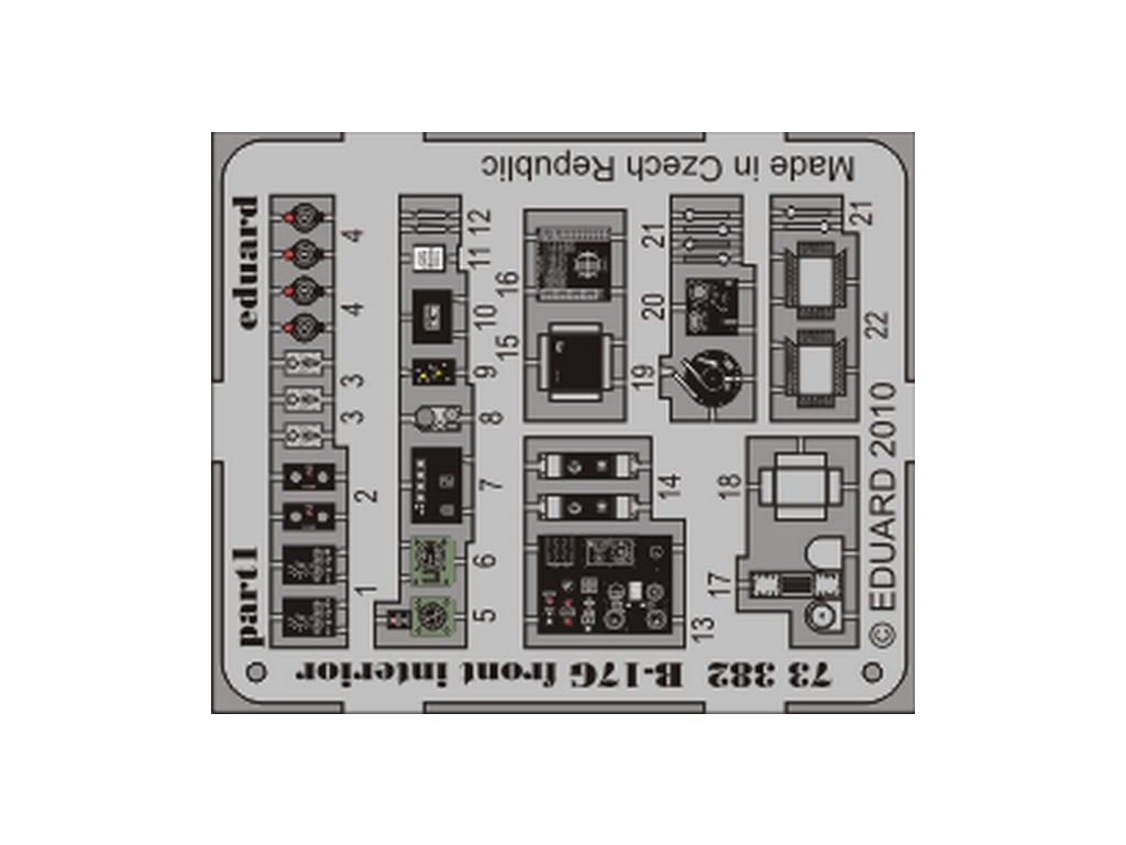 1/72 B-17G front interior for REVELL kit