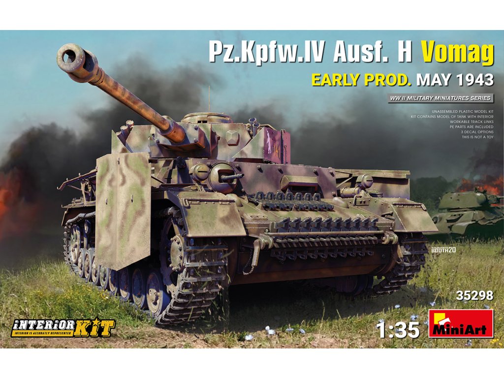 1/35 Pz.Kpfw.IV Ausf. H Vomag.  Early Prod. (May 1943) Interior Kit - Miniart