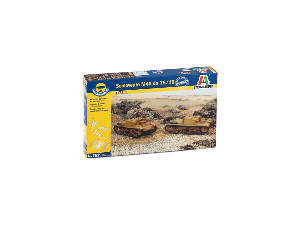 Fast Assembly 7519 - SEMOVENTE M40 da 75/18 (1:72)