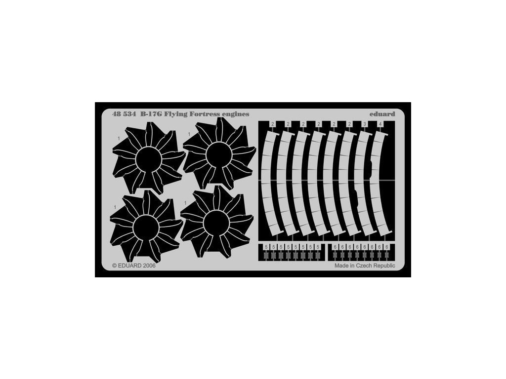 1/48 B-17G engines for REVELL/MONOGRAM kit