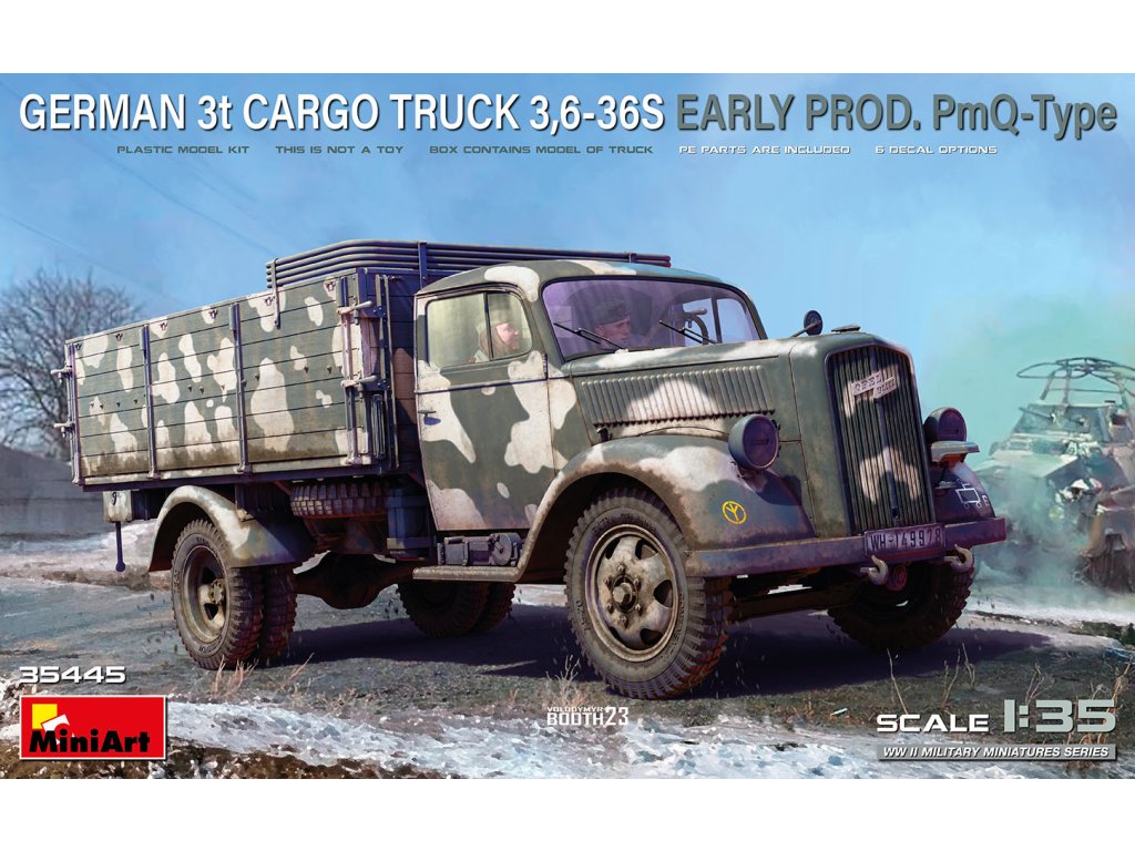 1/35 German 3t Cargo Truck 3,6-36S Early Prod. PmQ-Type - Miniart
