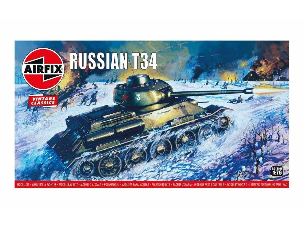 Classic Kit VINTAGE A01316V - Russian T34 Medium (1:76)