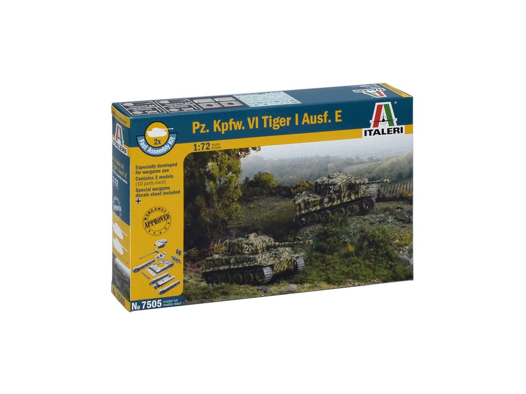 Fast Assembly y 7505 - Pz.Kpfw.VI TIGER I Ausf.E (1:72)