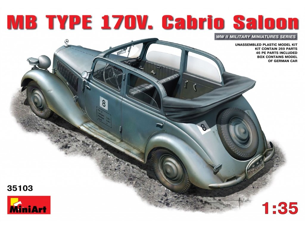 1/35 MB TYPE 170V  Cabrio Saloon - Miniart