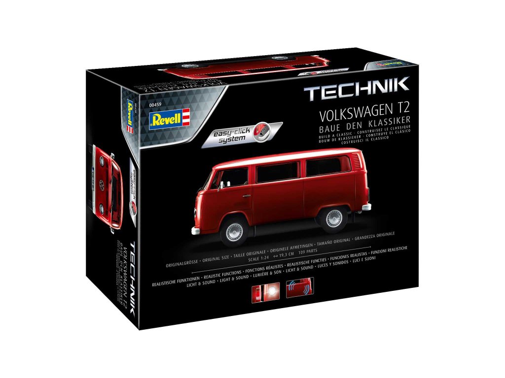 37025 plastic modelkit technik auto 00459 volkswagen t2 easy click system 1 24 a137253843 10374