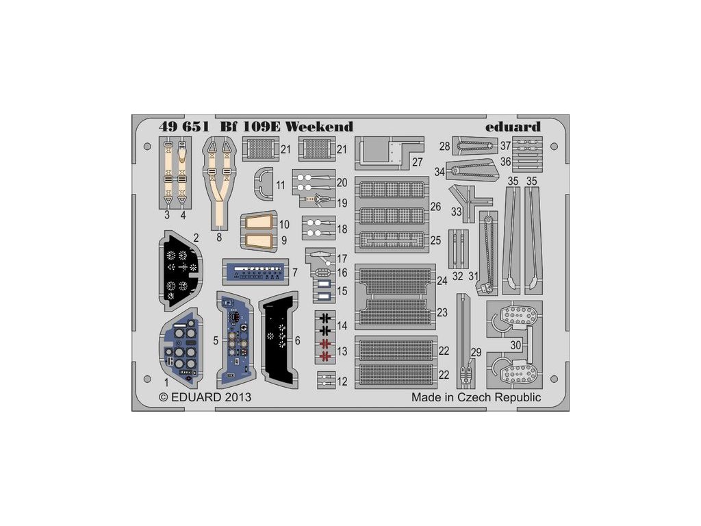 1/48 Bf 109E Weekend for EDUARD kit