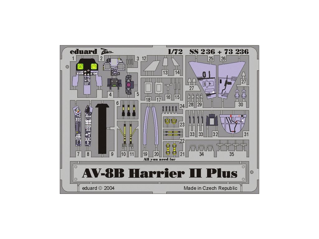 1/72 AV-8B Plus for HASEGAWA kit