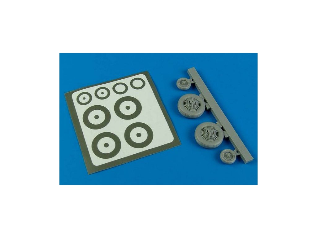 1/48 F-100 Super Sabre wheels & paint masks - TRUM/MONOG