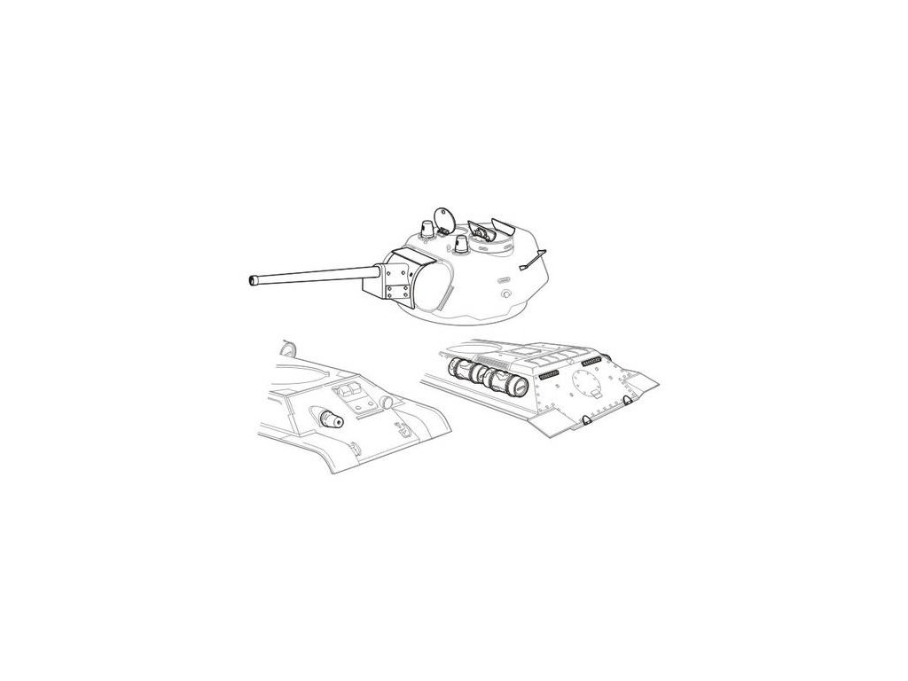 1/48 T-34/76 model 1943 type UZTM – conv. set for