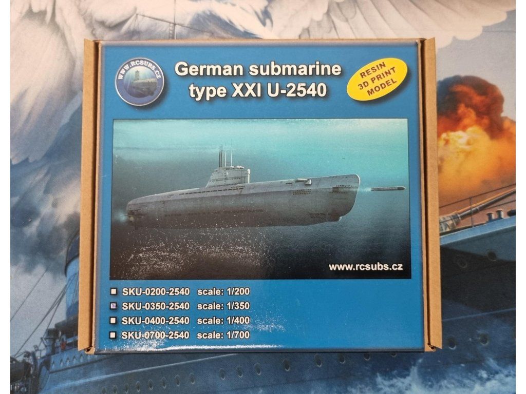 1/350 German submarine type XXI U-2540