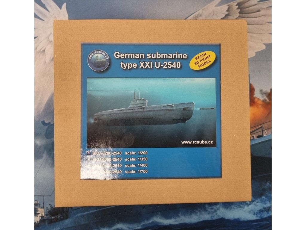 1/200 German submarine type XXI U-2540