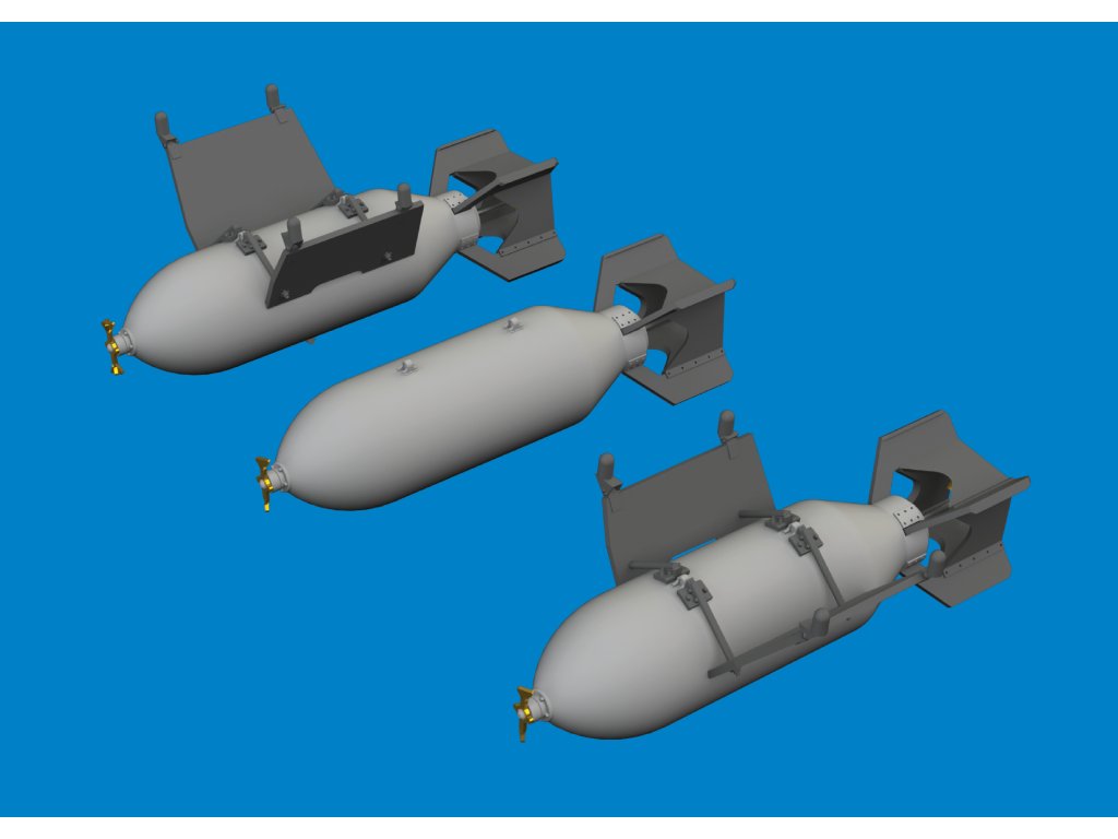 P-40 500lb M64 US bombs 1/48 recommended for EDUARD
