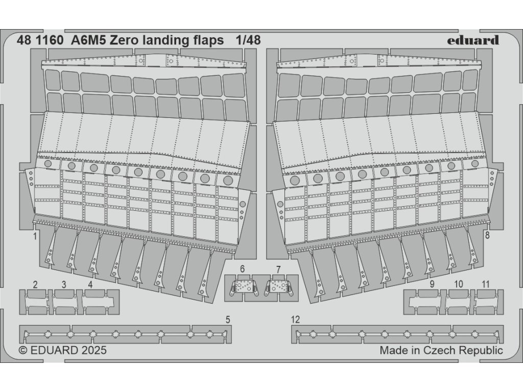 A6M5 Zero landing flaps 1/48 recommended for FINE MOLDS