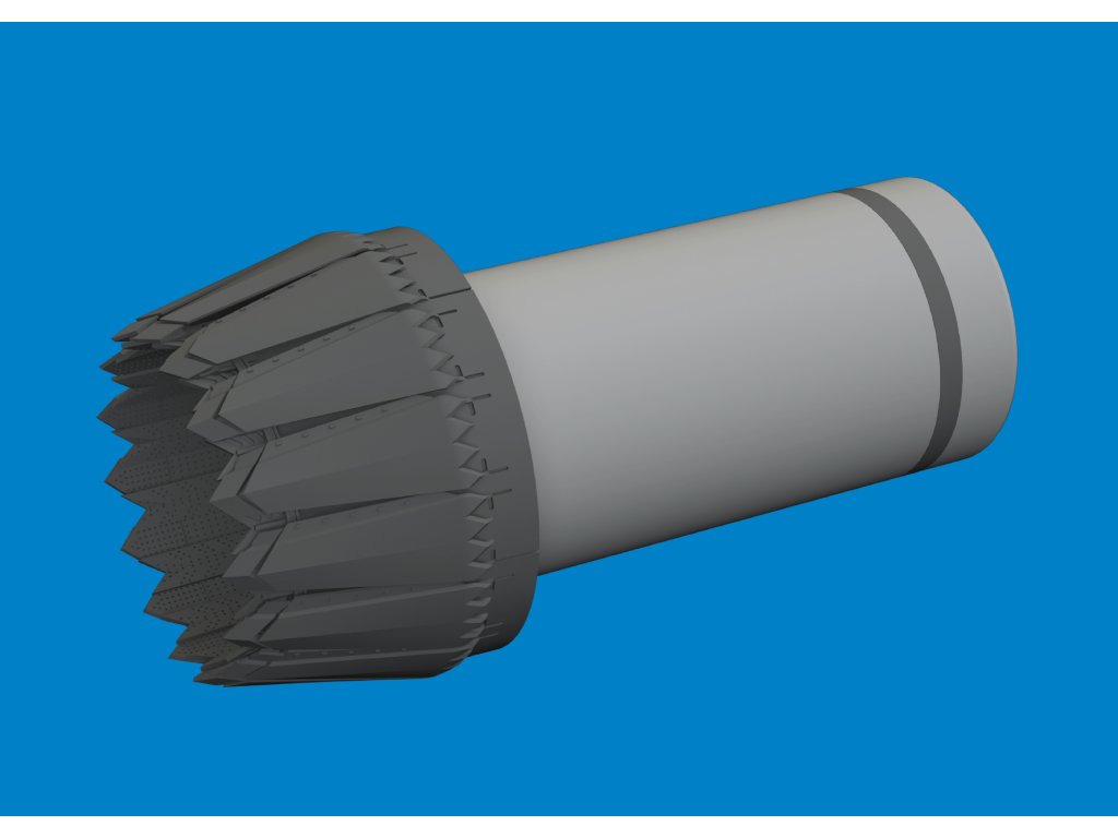 F-35C exhaust nozzle PRINT 1/48 recommended for TAMIYA