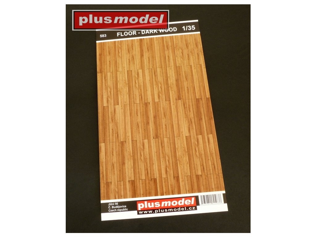 1/35 Floor – dark wood 130 x 190 mm