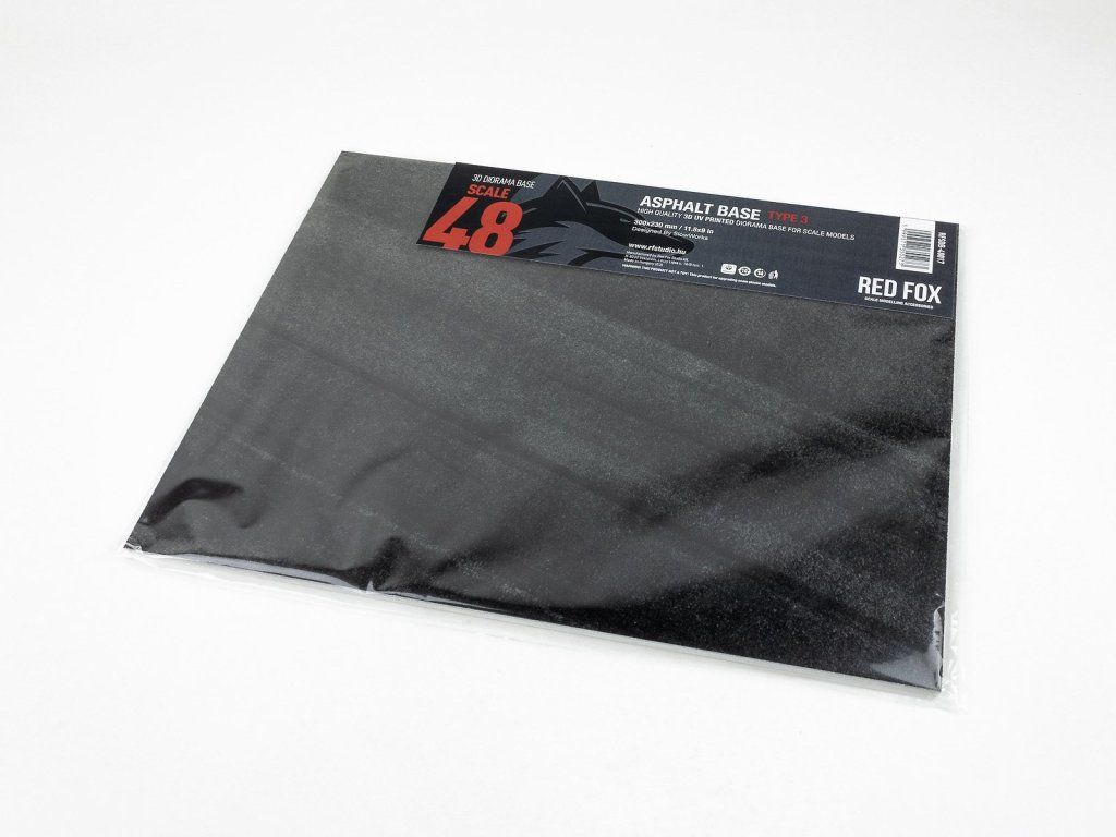 Red Fox Studio 1/48 Asphalt Base Type 3 300x230mm