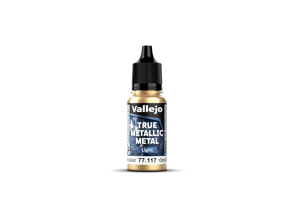 Vallejo True Metallic Metal 77117 (Light) Arcane Gold (18ml)