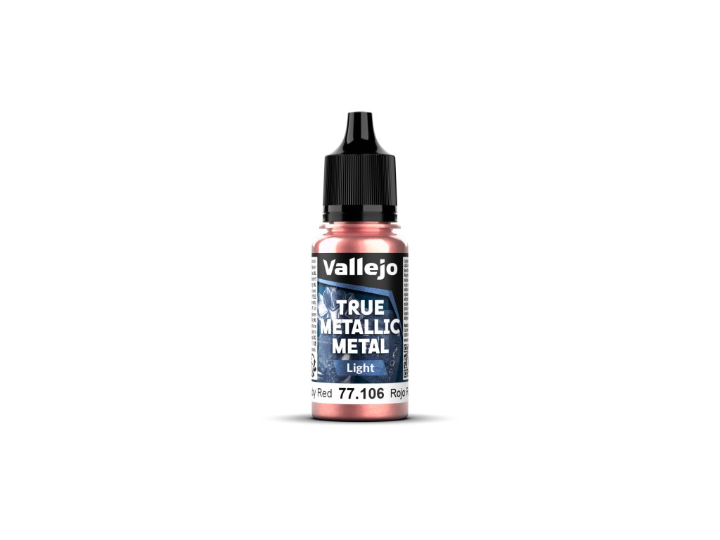 Vallejo True Metallic Metal 77106 (Light) Ruby Red (18ml)