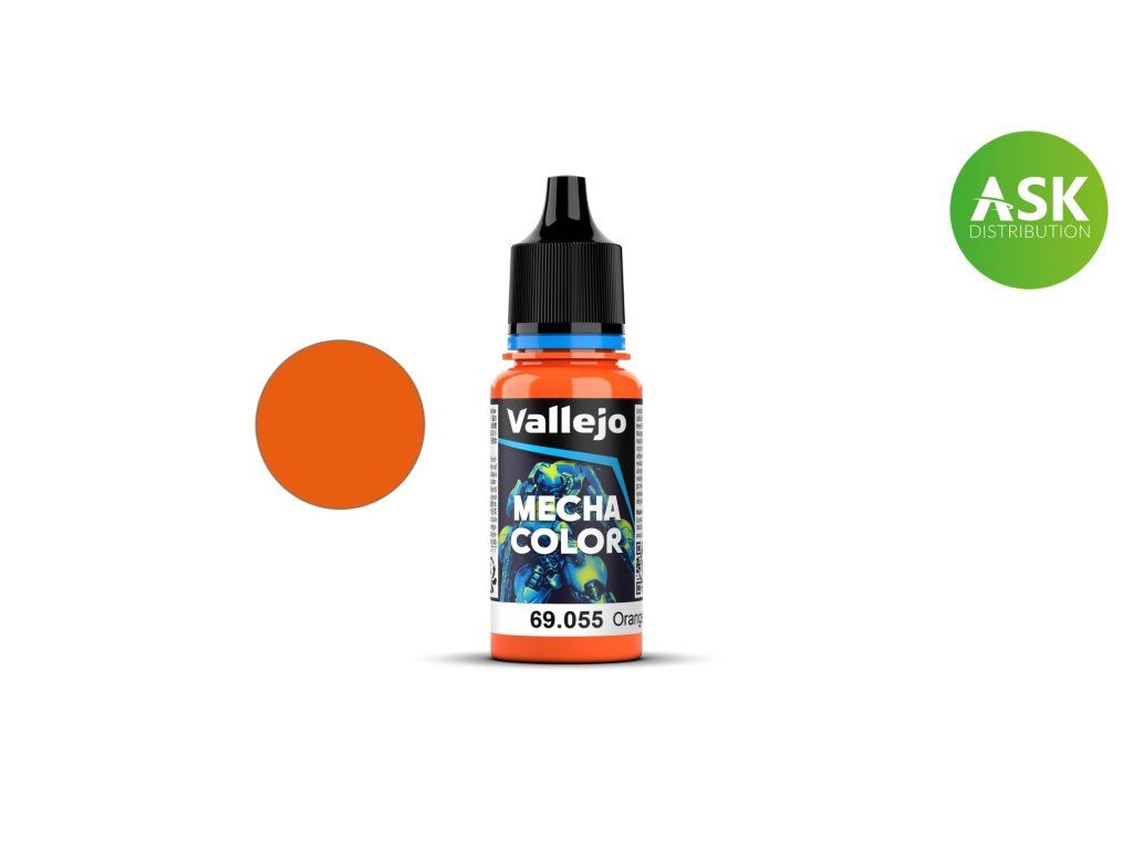 Vallejo Mecha Color 69055 Orange Fluorescent Fluorescent (18 ml)