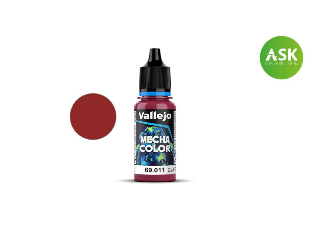 Vallejo Mecha Color 69011 Dark Red Color (18 ml)