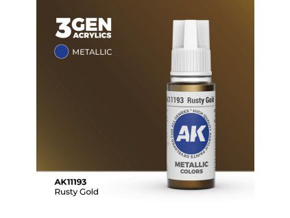 AK Acrylics 3GEN Rusty Gold (17 ml)