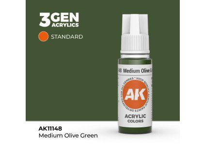 AK Acrylics 3GEN Medium Olive Green (17 ml)