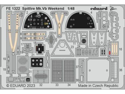 Spitfire Mk.Vb Weekend 1/48 recommended for EDUARD