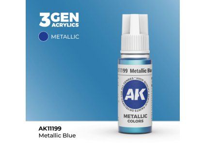 AK Acrylics 3GEN Metallic Blue (17 ml)
