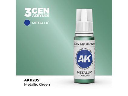 AK Acrylics 3GEN Metallic Green (17 ml)