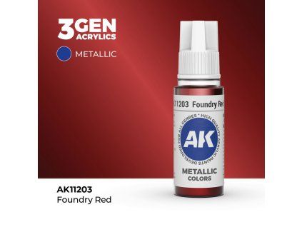 AK Acrylics 3GEN Foundry Red (17 ml)