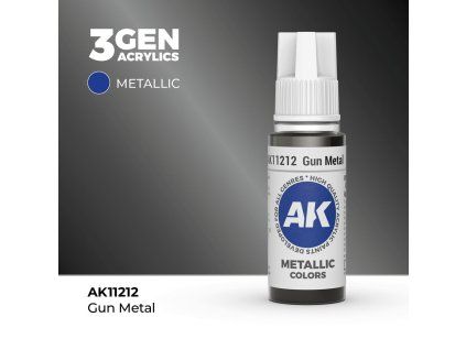 AK Acrylics 3GEN Gun Metal (17 ml)