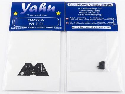 Yahu Models 1/72 P.24 barevná přístrojová deska
