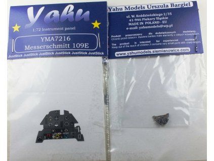 Yahu Models 1/72 Me-109E barevná přístrojová deska