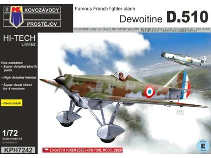 1/72 Dewoitine D.510 – Kovozávody Prostějov