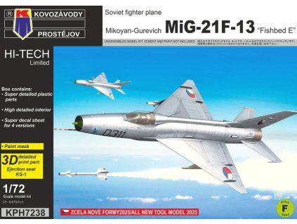 1/72 MiG-21F-13 "Fishbed E" – Kovozávody Prostějov