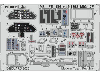 Eduard MiG-17F 1/48 recommended for KINETIC