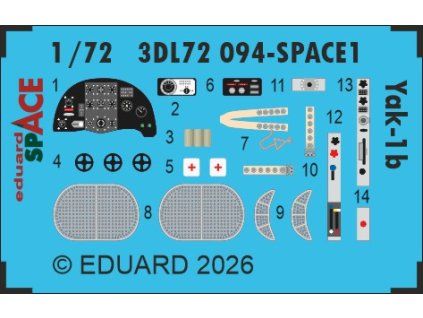 Eduard Yak-1b SPACE 1/72 recommended for ARMA HOBBY