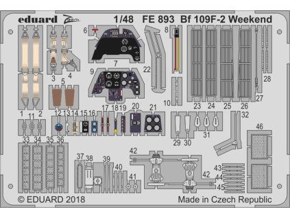 Eduard 1/48 Bf 109F-2 Weekend  for EDUARD kit