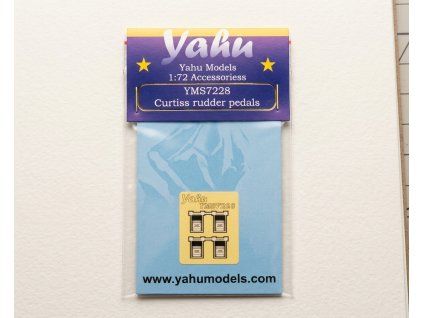Yahu Models YMS7228 Curtiss rudder pedals 1/72