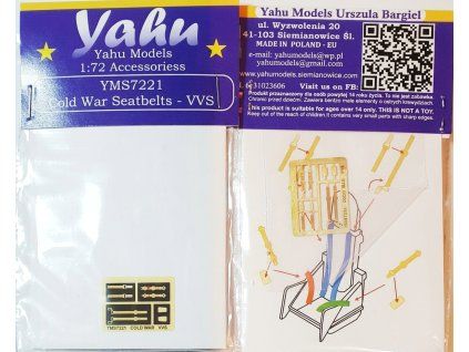 Yahu Models YMS7221 Cold War Seatbelts - VVS (Soviet side) 1/72