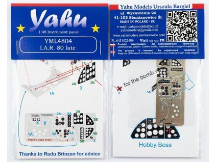 Yahu Models YML4804 I.A.R. 80 late 1/48