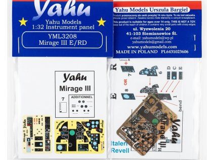 Yahu Models YML3208 Mirage III E/R 1/32
