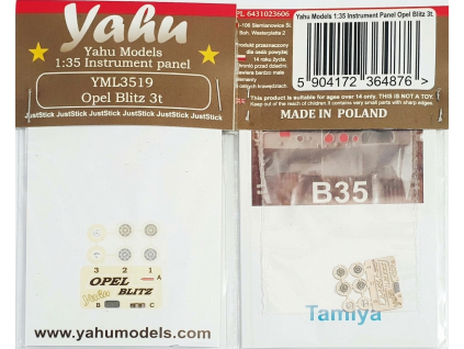 Yahu Models YML3519 Opel Blitz 3t 1/35