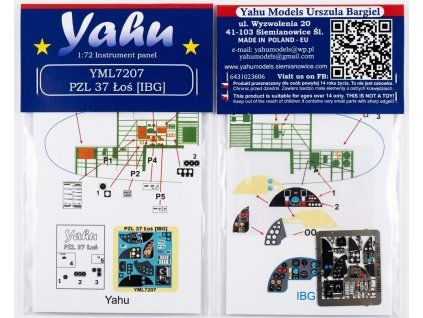 Yahu Models YML7207 PZL 37 Łoś 1/72