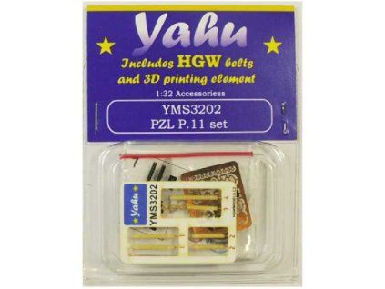 Yahu Models YMS3202 PZL P.11 set 1/32
