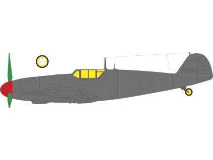Bf 109G-6 late framed canopy 1/48 recommended for TAMIYA