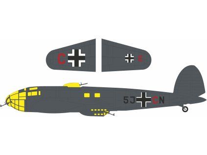 He 111P-1 code letters 1/32 recommended for REVELL