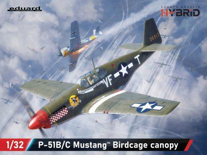 P-51B/C Mustang Birdcage canopy 1/32