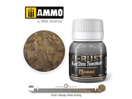 U-RUST Black Oxide Transparent (40mL) U-Rust Paint. 40 ml jar